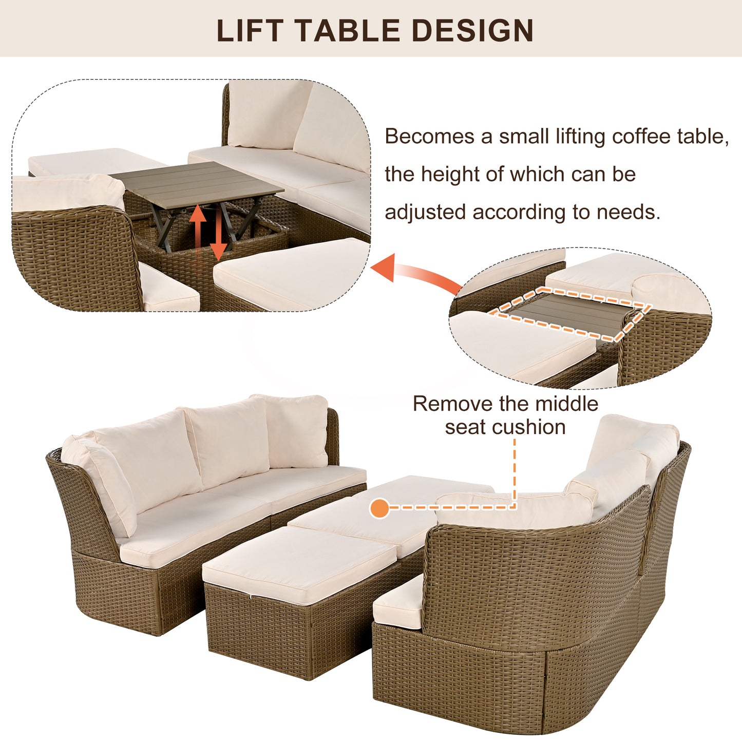 Jiron Contemporary Wicker Patio Set