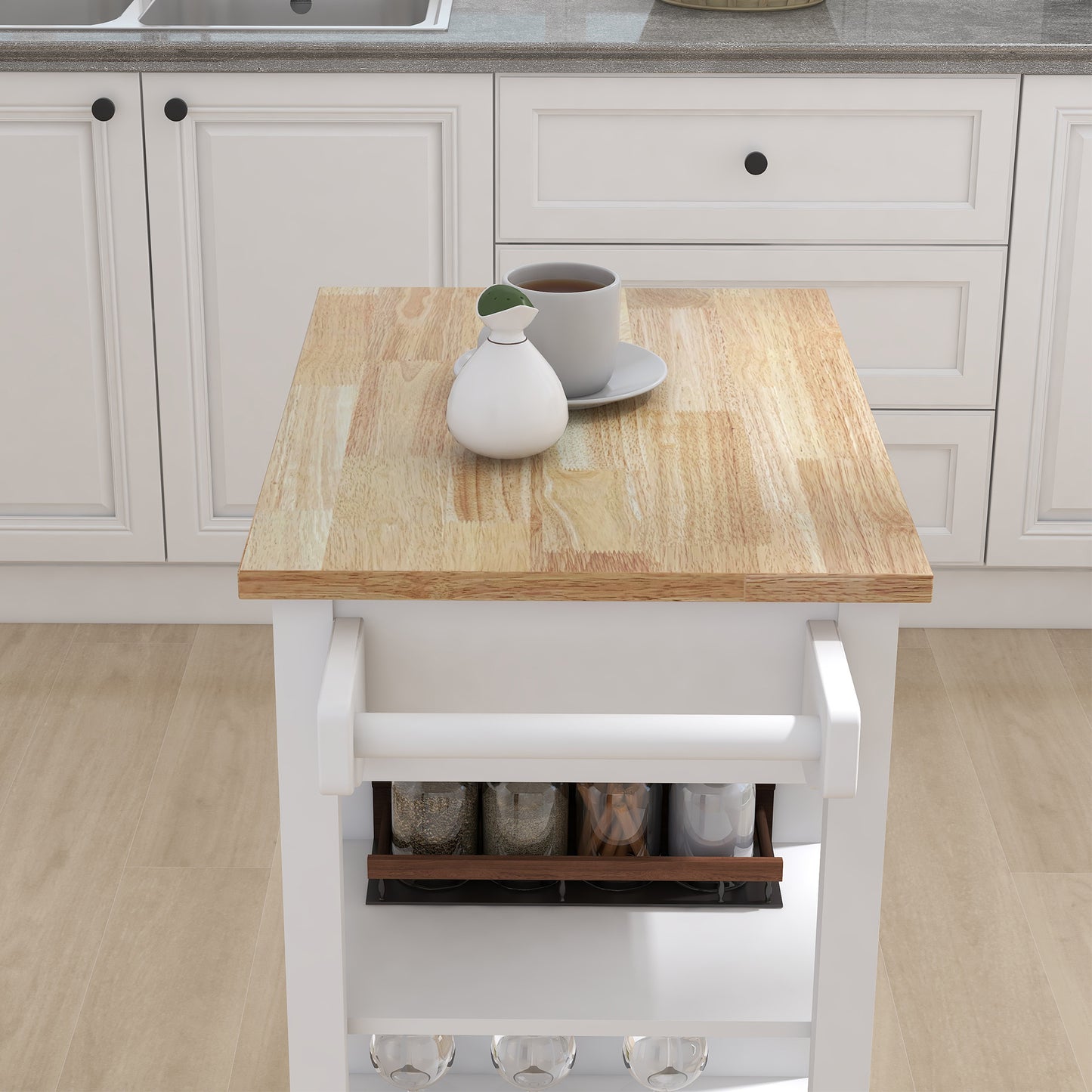 Westport Modern Kitchen Island Trolley Cart