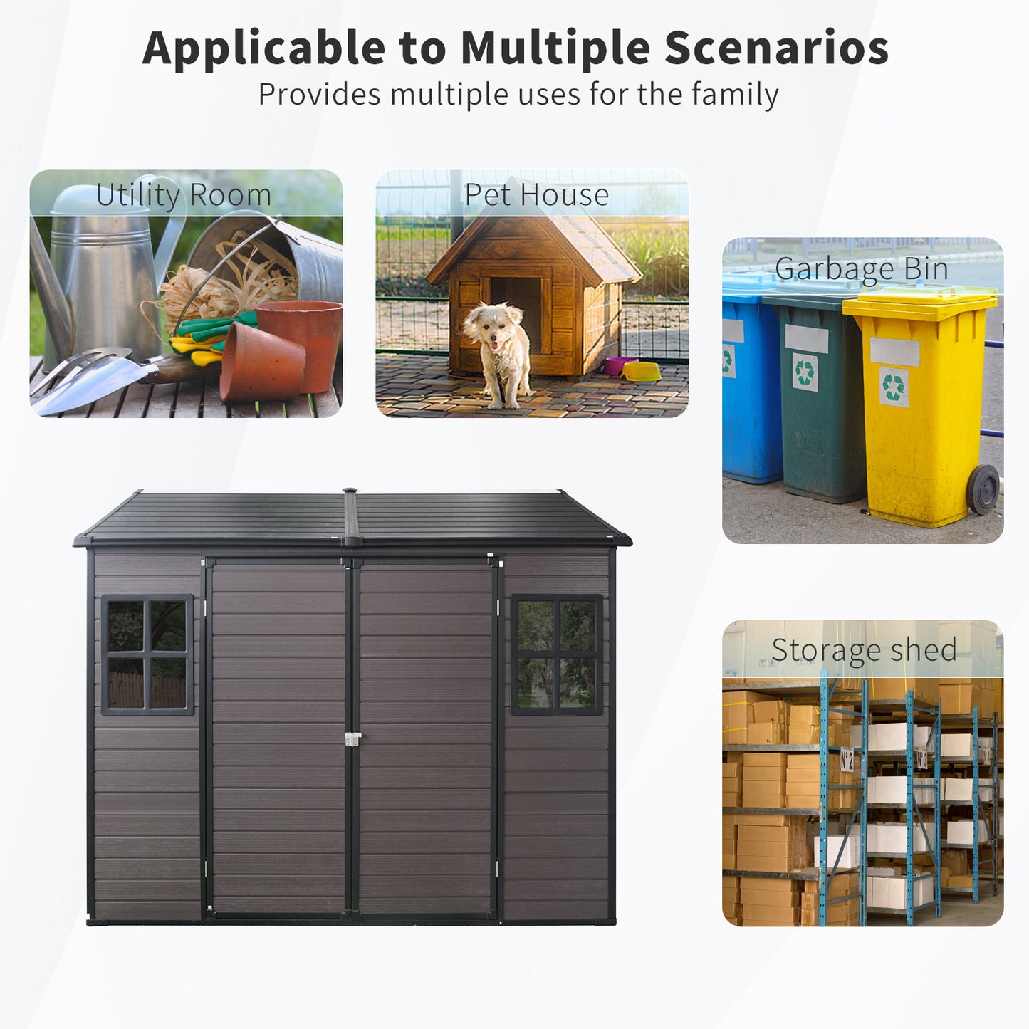 Centerville Industrial Outdoor Resin Storage Shed