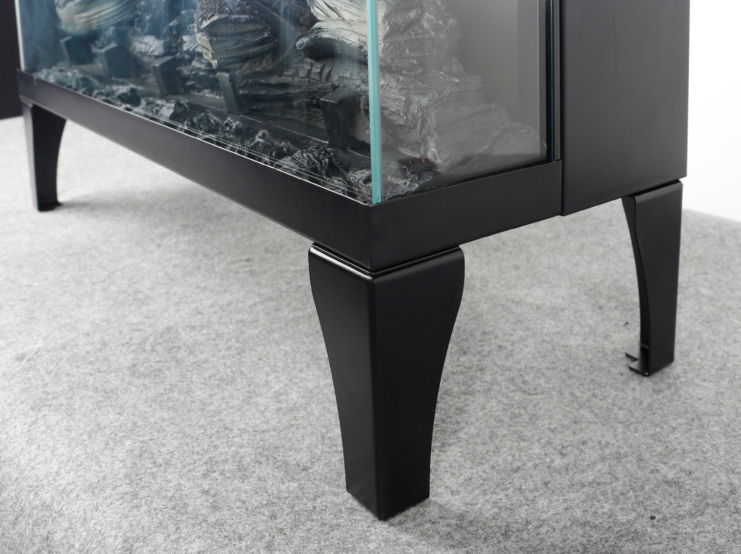 Ghivi Modern Velvet Electric Fireplace