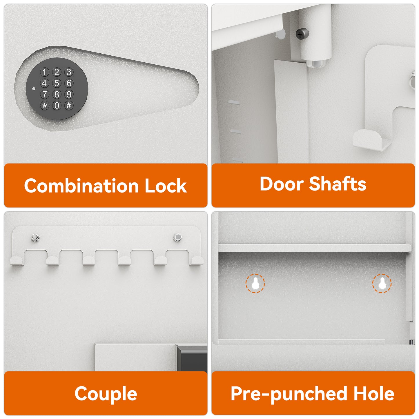 Westport Modern Digital Steel Wall Safe