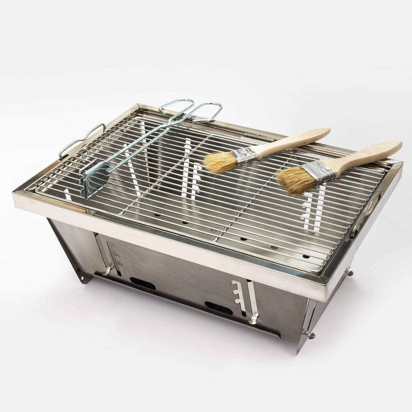 Lazzareschi Industrial Folded Portable Charcoal Barbecue