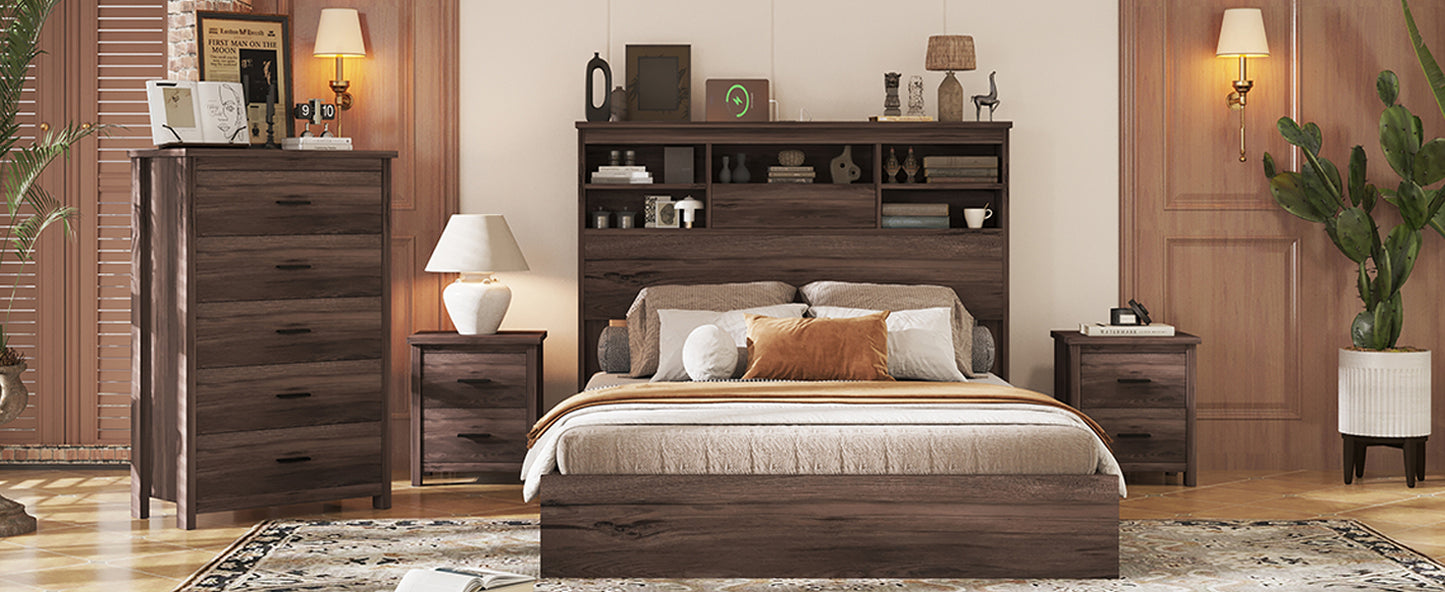 Napa Craftsman Wooden Queen Bedroom Set