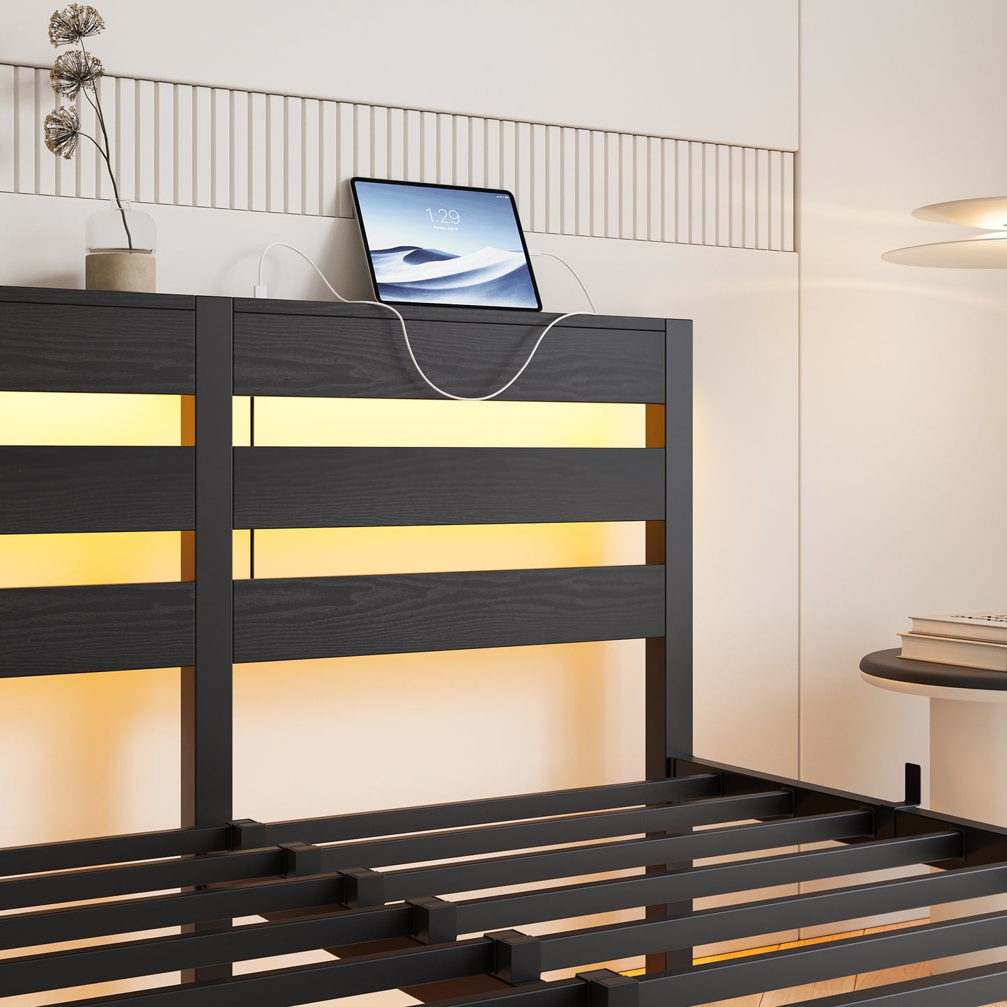 Amity Industrial Metal Storage Bed