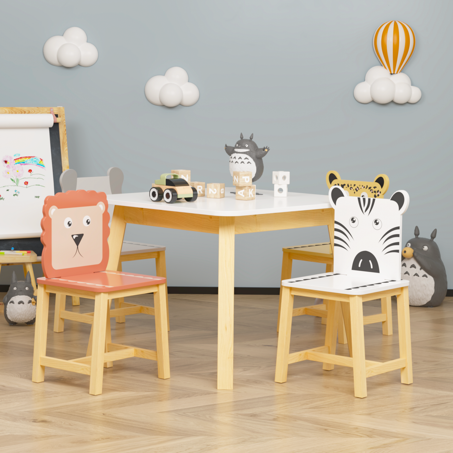 Lula Craftsman Kids Animal Table Set