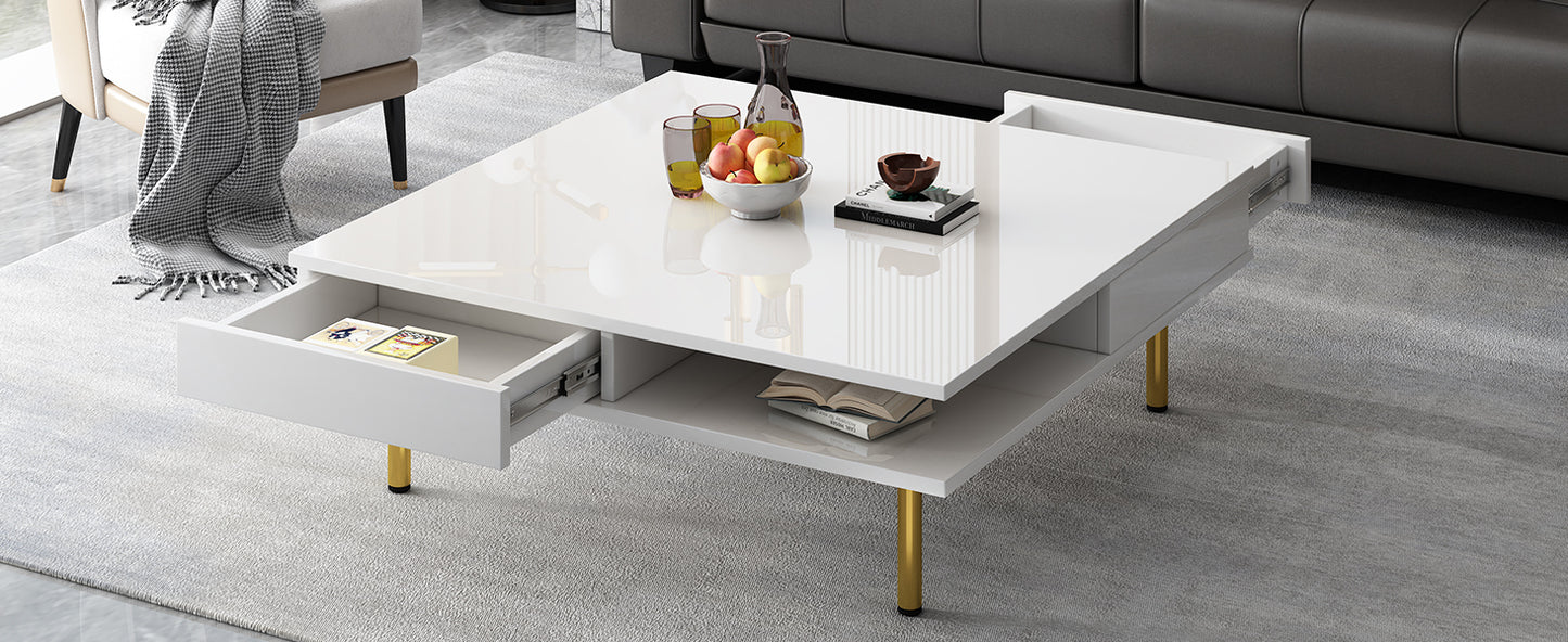 Warmsprings Modern High Gloss Coffee Table