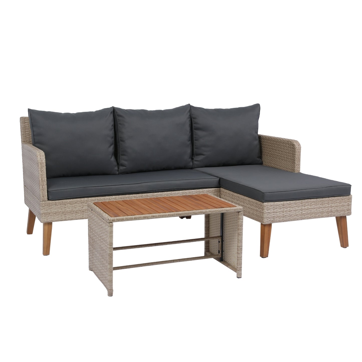 Bartholomew Modern Rattan Outdoor Sofa