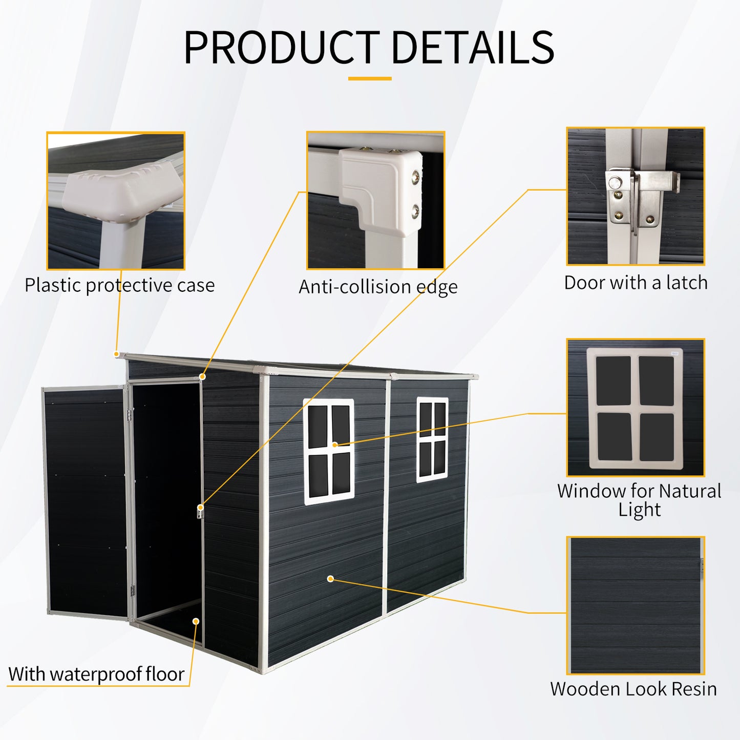 Jiron Contemporary Resin Shed
