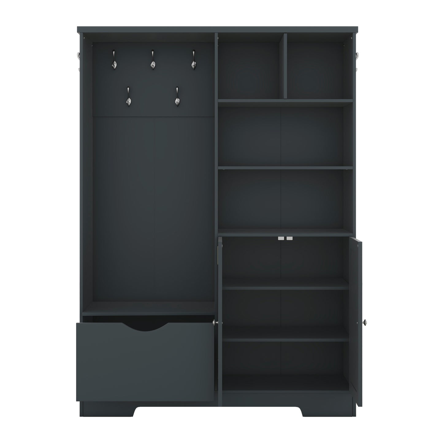 Calista Modern Elegant Storage Coat Rack
