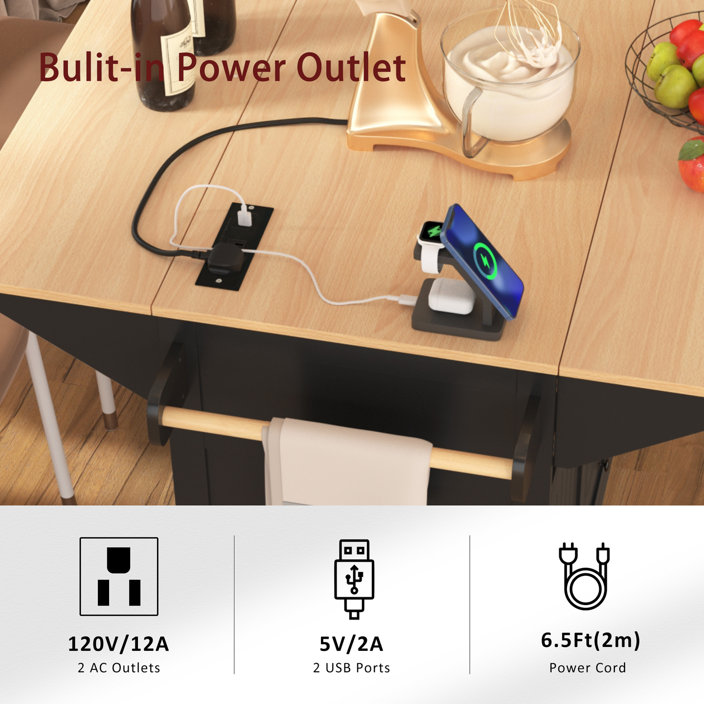 Lula Modern Simple Kitchen Island