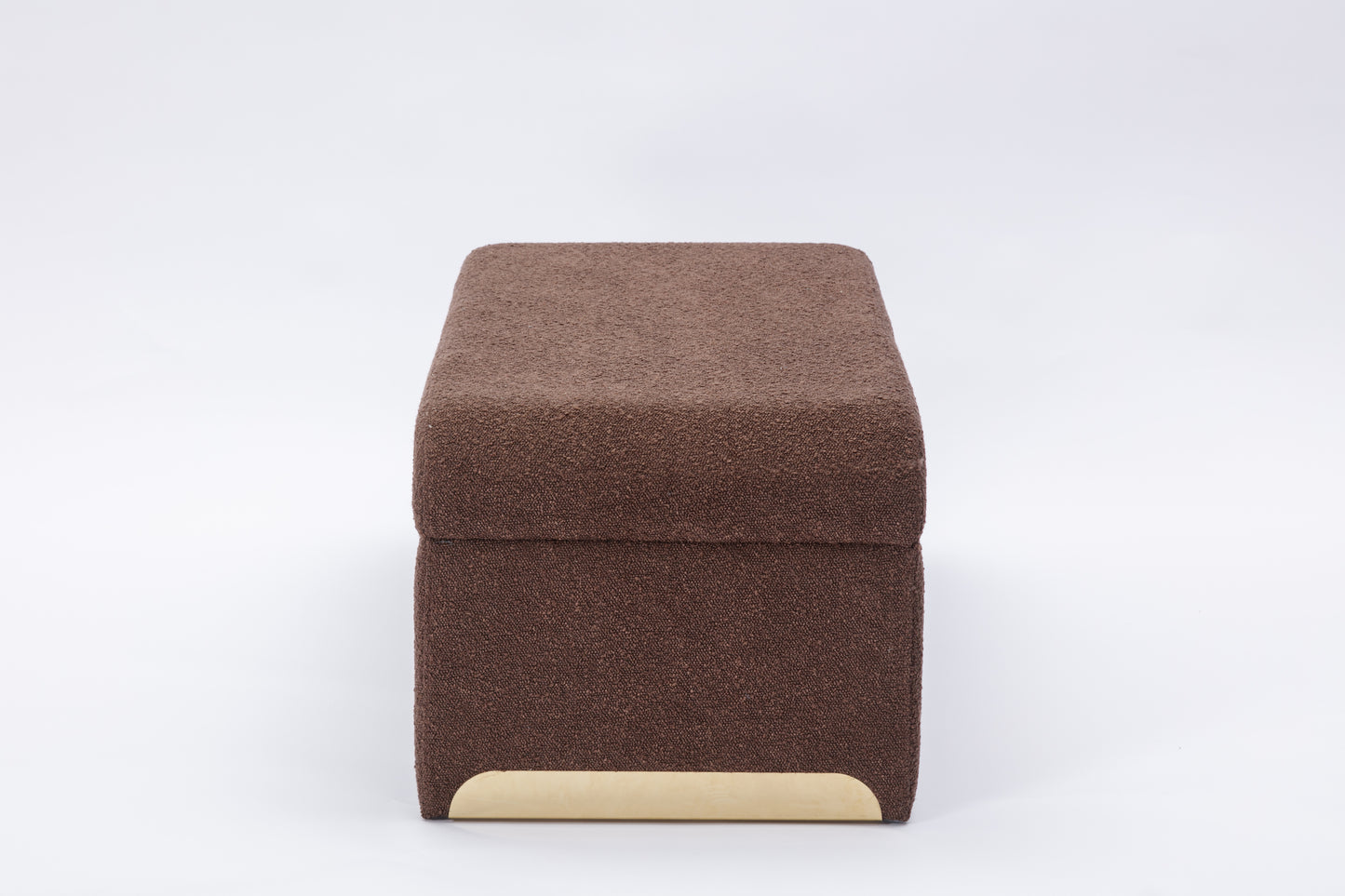 Fremont Mid-Century Boucle Fabric Ottoman Bench