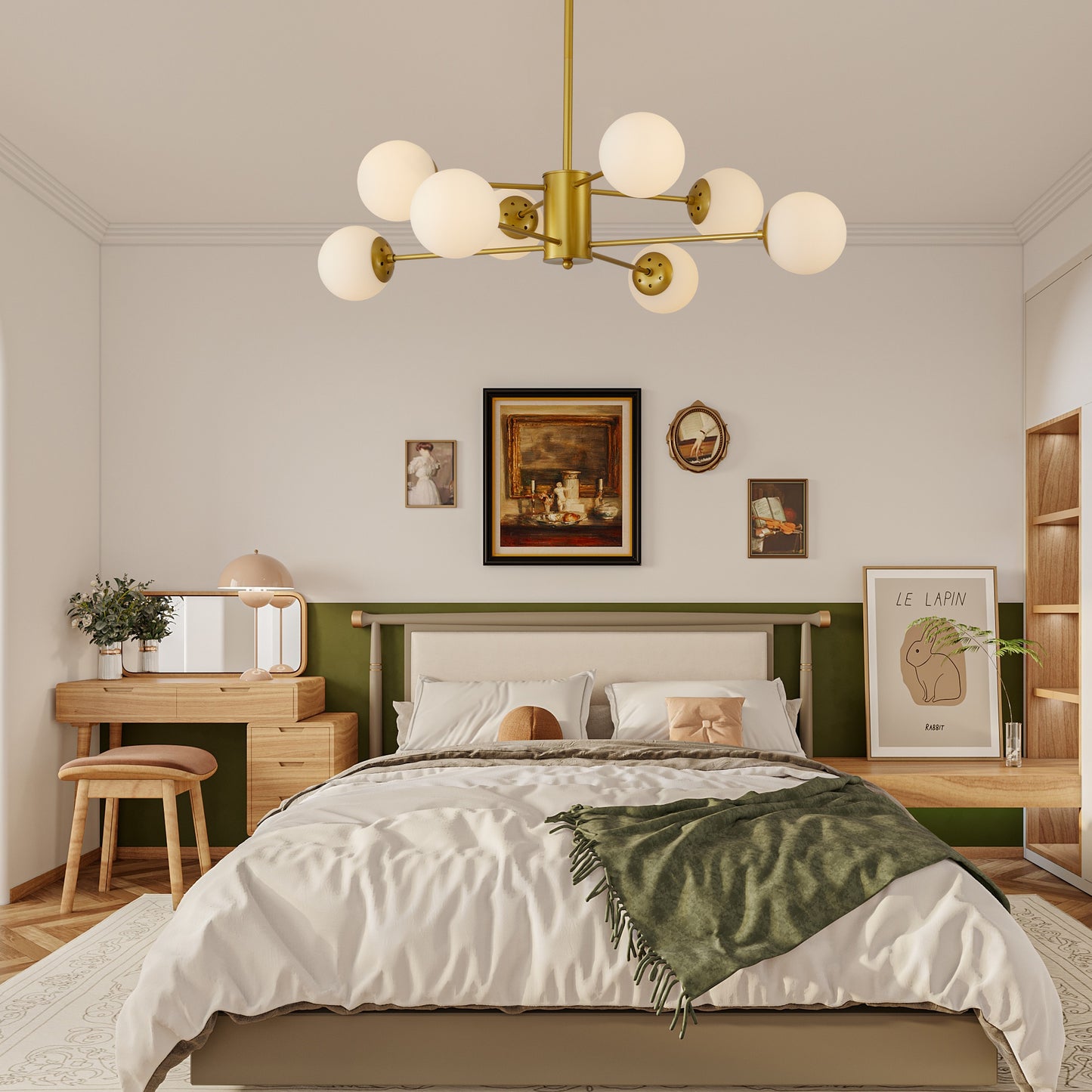 Eda Modern Gold Chandelier