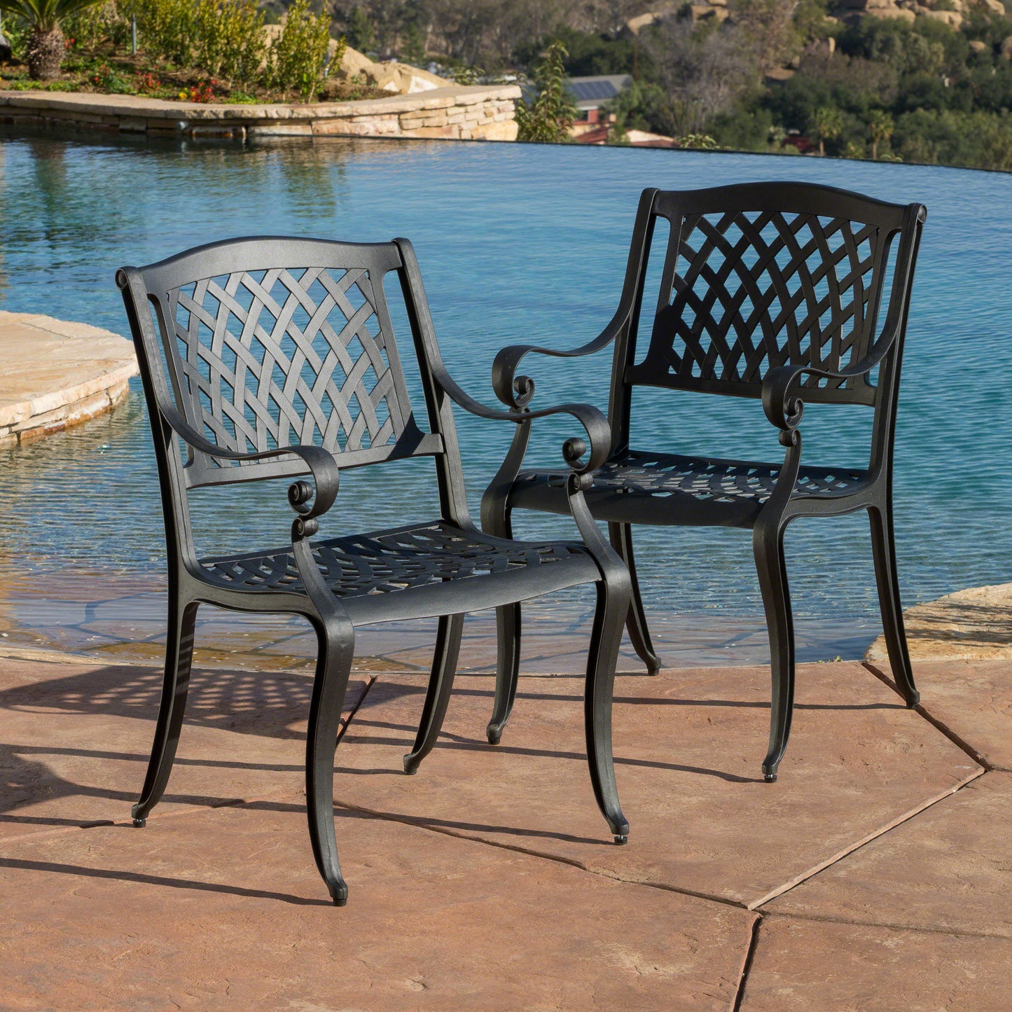Warmsprings Industrial Mesh Arch Chair