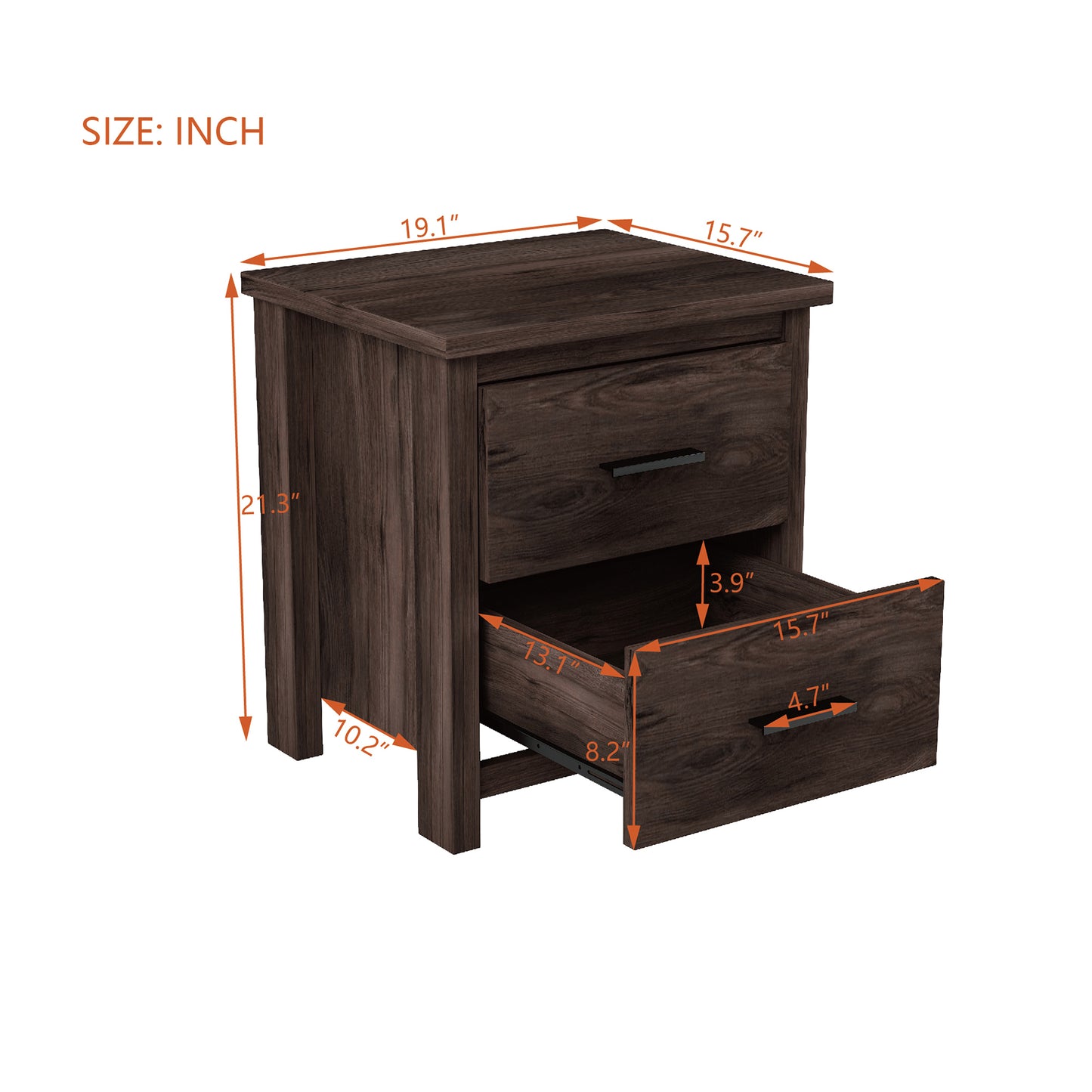 Emery Craftsman Vintage Nightstand