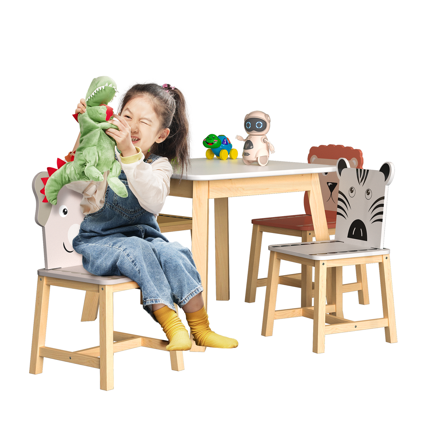 Lula Craftsman Kids Animal Table Set
