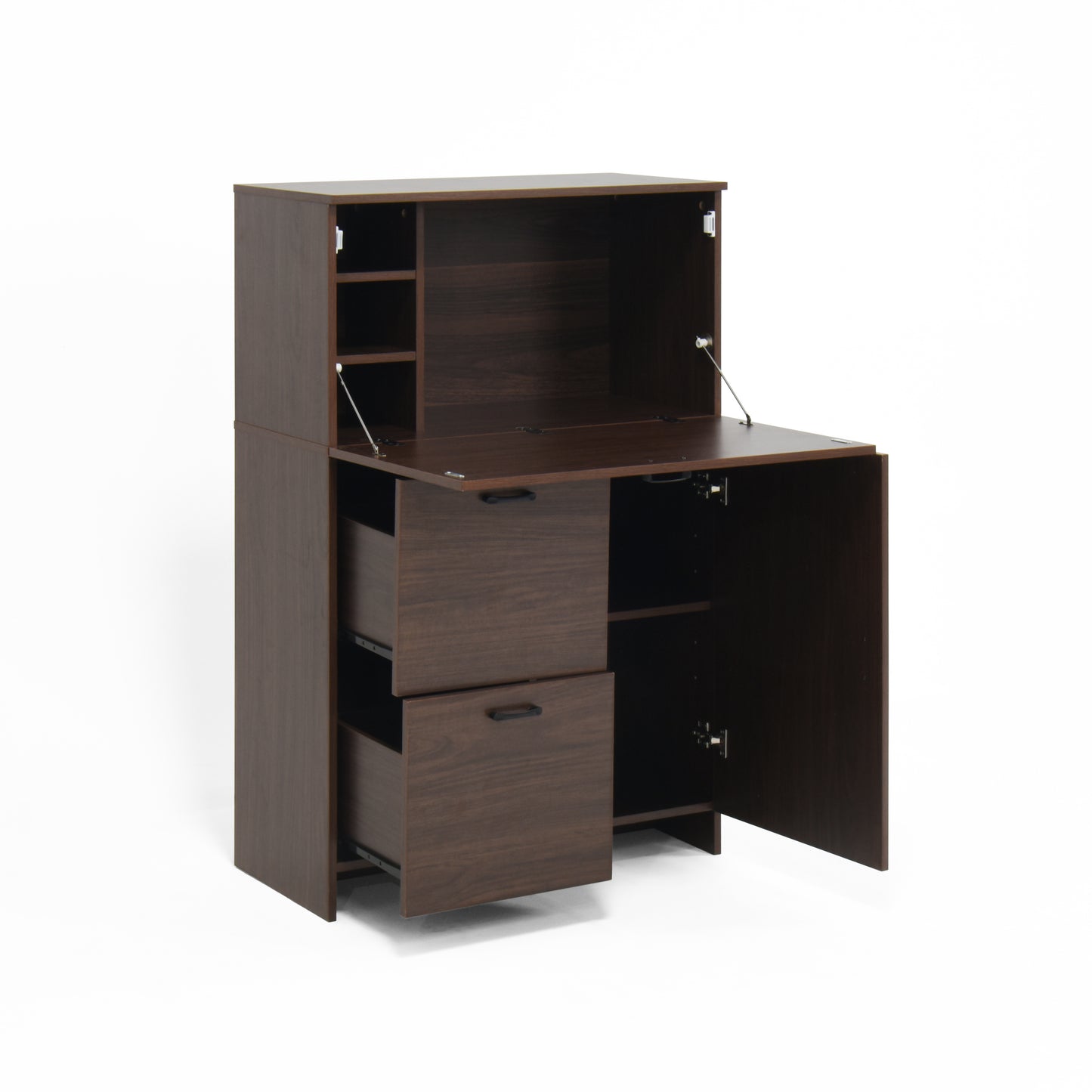 Kingsly Modern Foldable Desk Cabinet