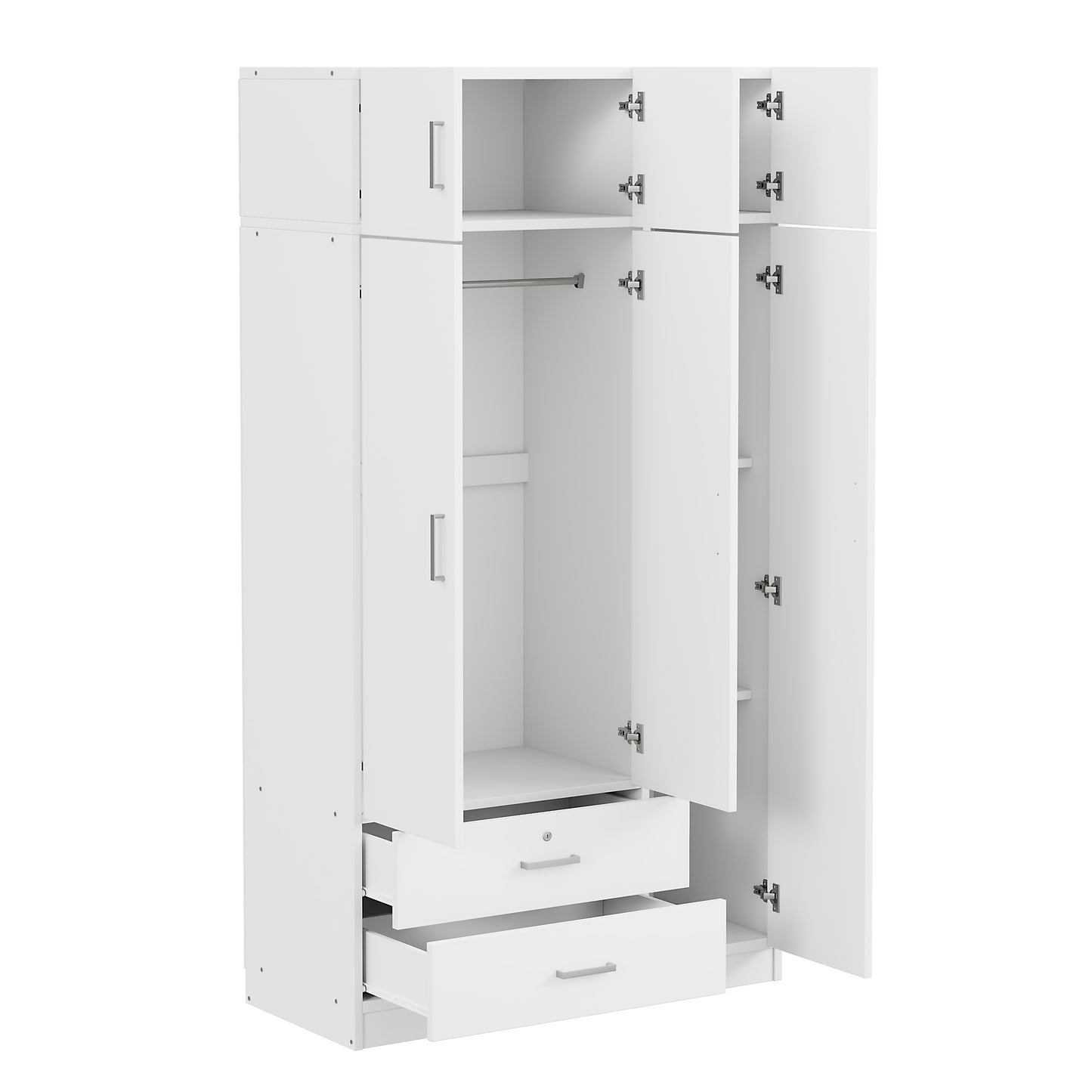 Elmcrest Contemporary Classic Mirror Wardrobe