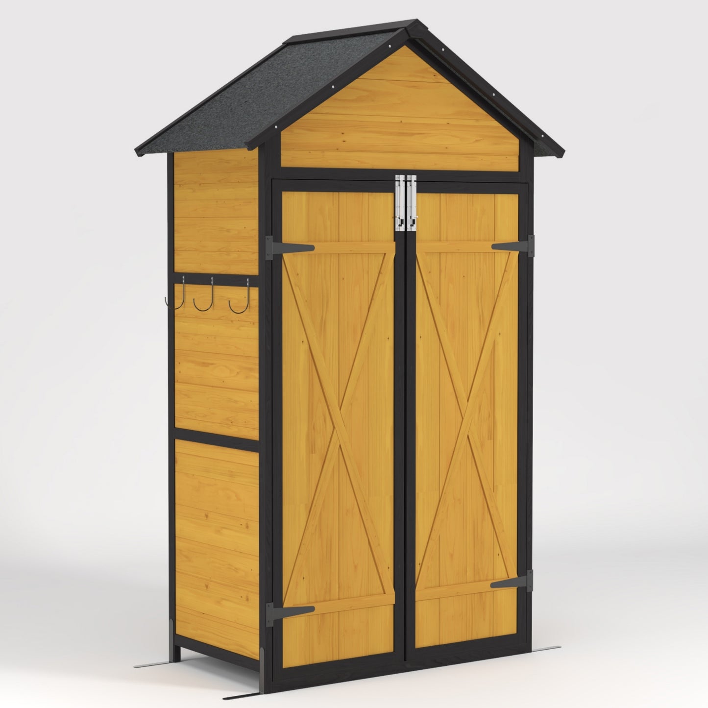 Luz Contemporary Weatherproof Outdoor Storage Cabinet