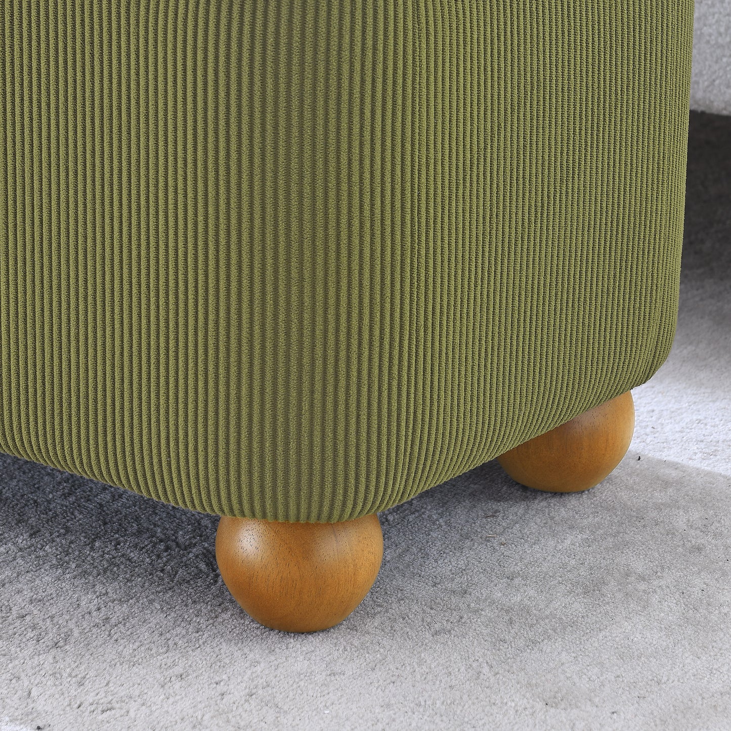Silverleaf Modern Flannelette Fabric Ottoman Bench