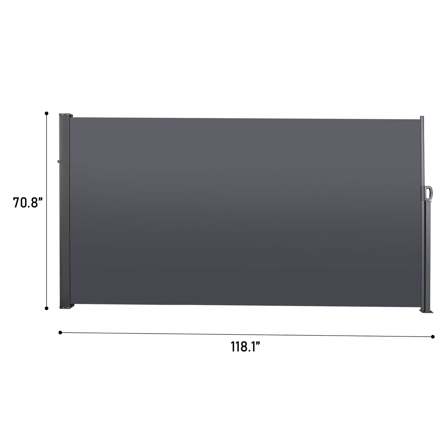 Somerset Contemporary Retractable Privacy Screen