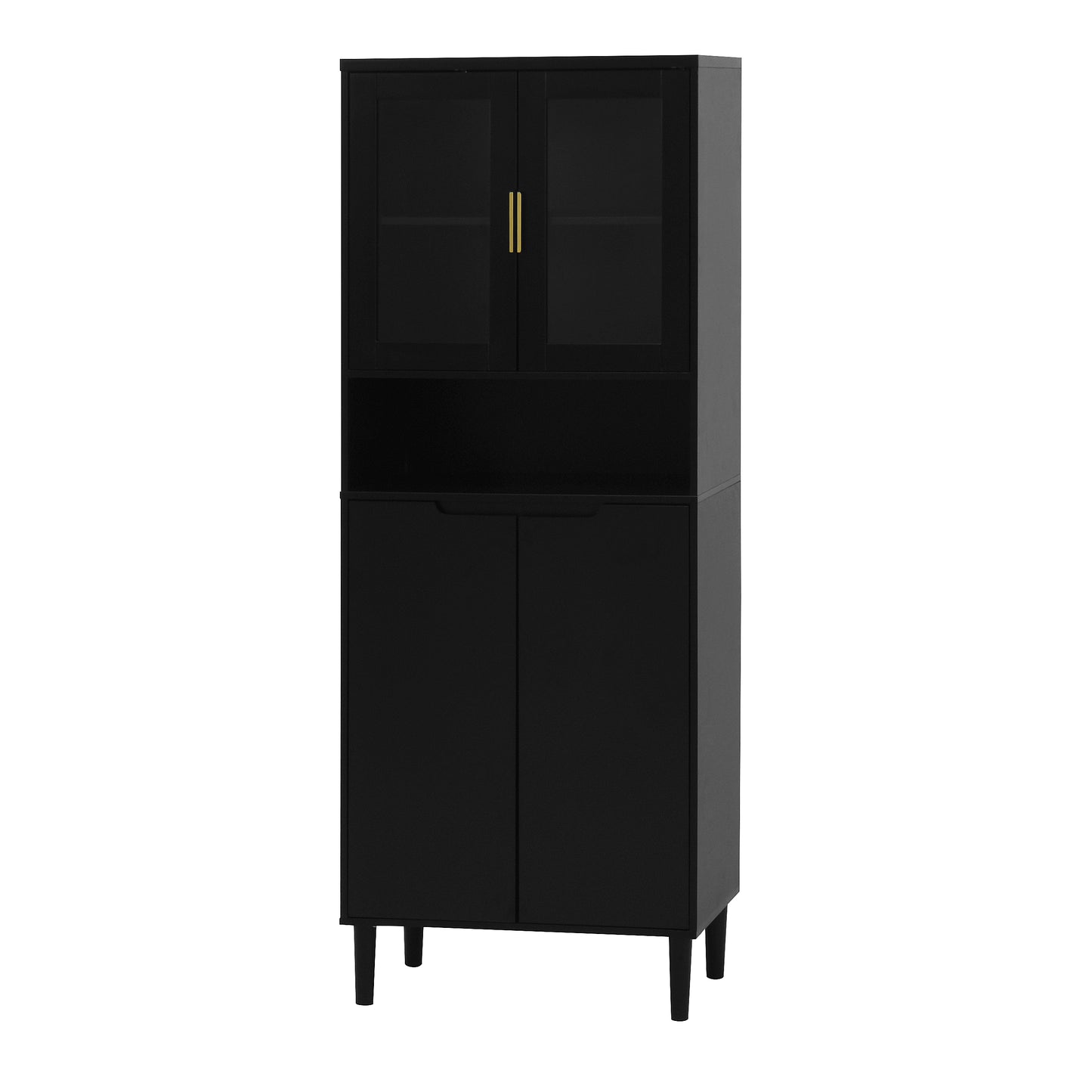 Sonoma Modern Glass Storage Bedroom Cabinet