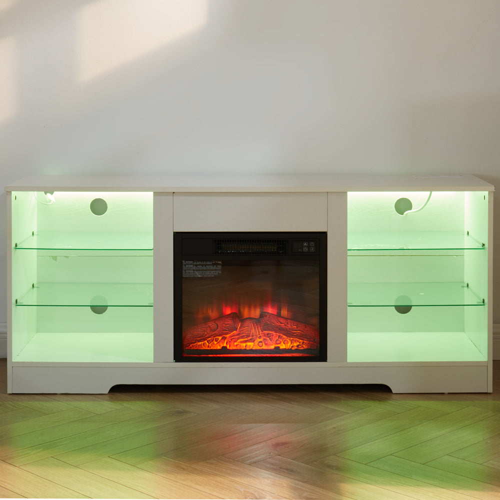 Marcel Modern LED Fireplace TV Stand