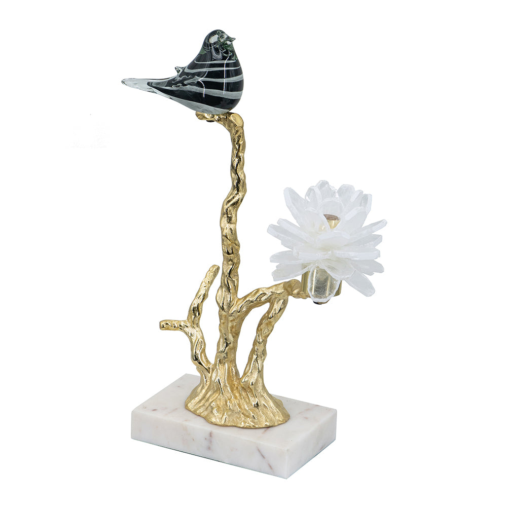 Oakridge Modern Aluminum Marble Candle Holder