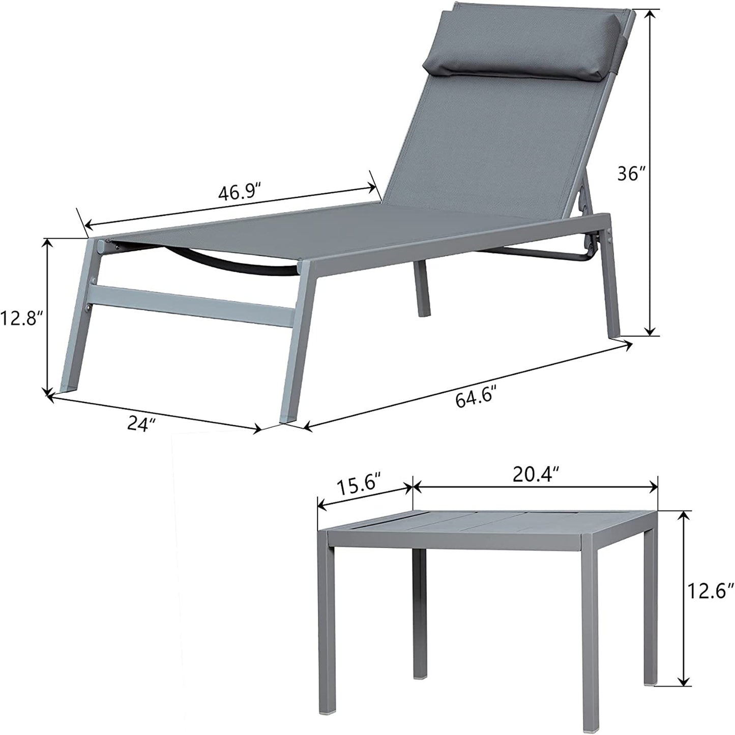 Somerset Contemporary Patio Lounge Set