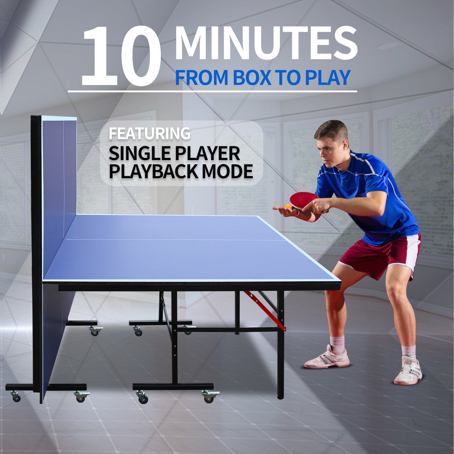 Lazzareschi Modern Foldable Ping Pong