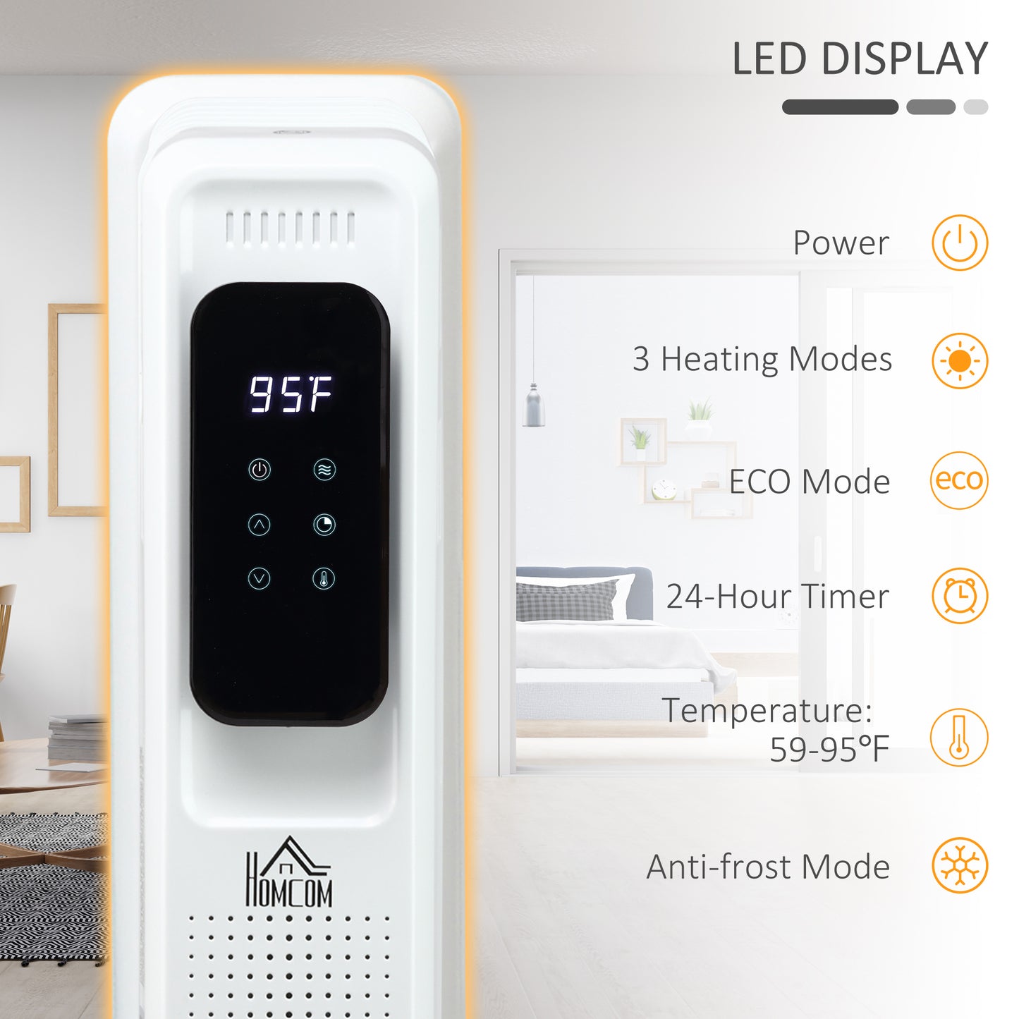 Emery Modern Classic Freestanding Space Heater