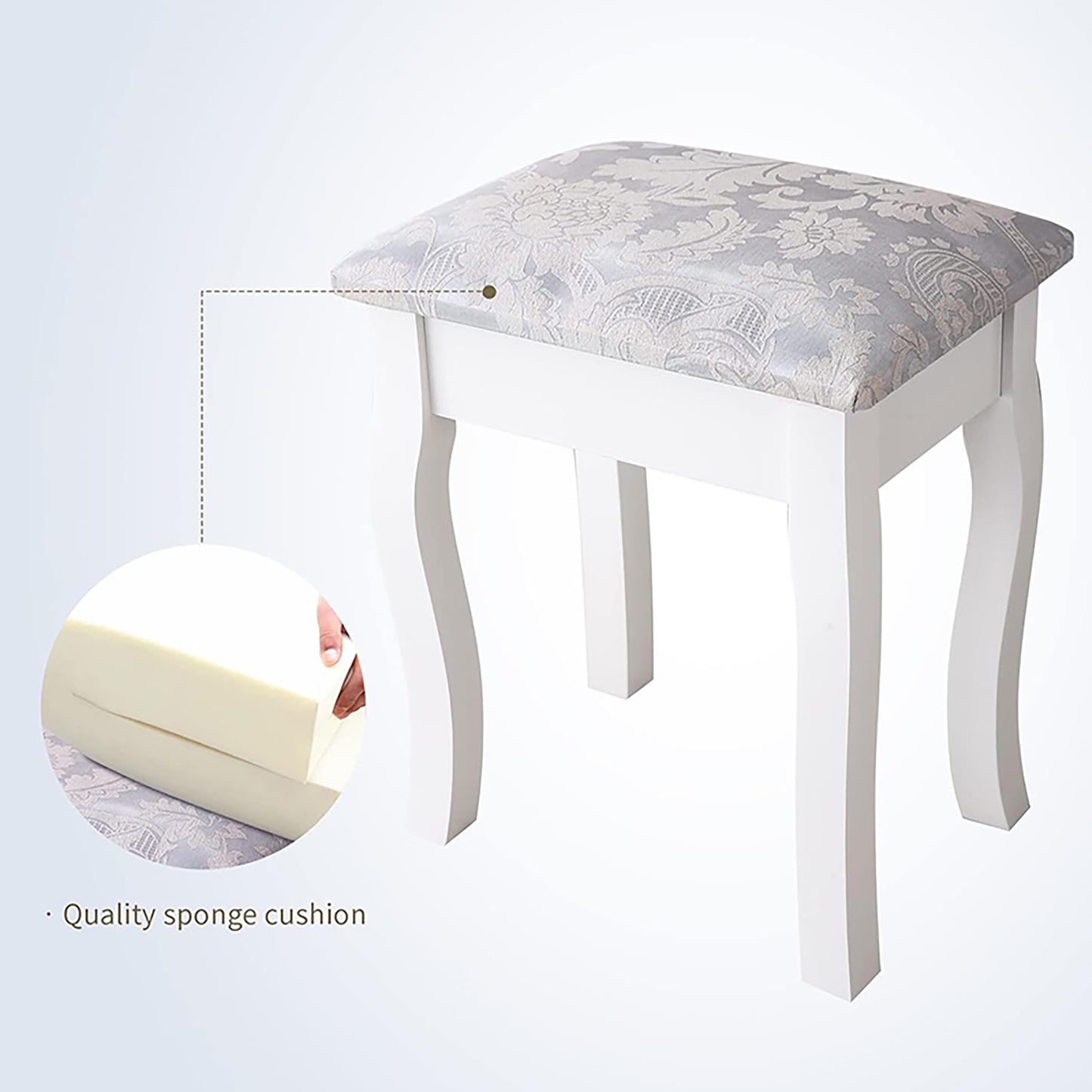 Justo Traditional Oval Vanity Dressing Set