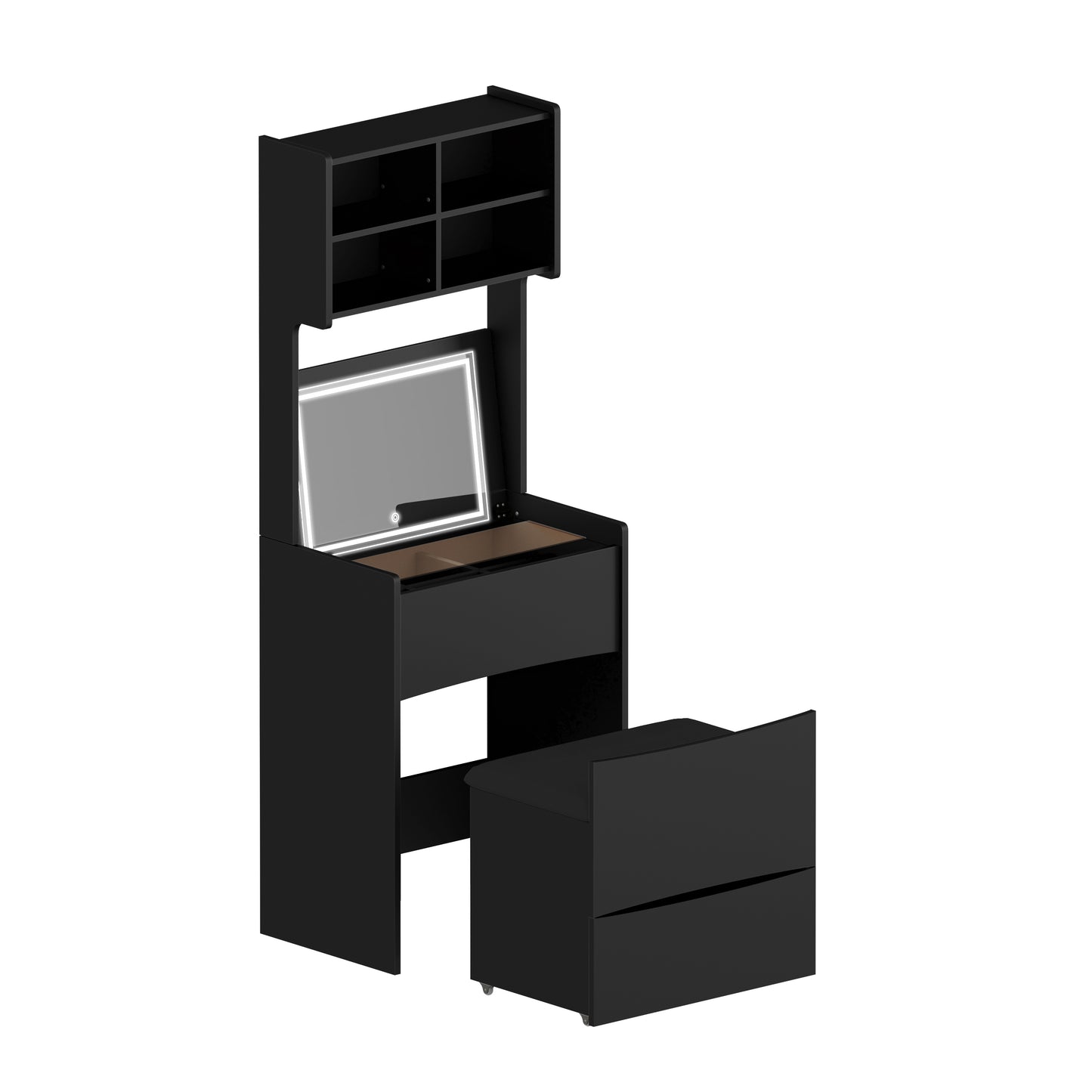 Irvington Contemporary Velvet Dressing Table