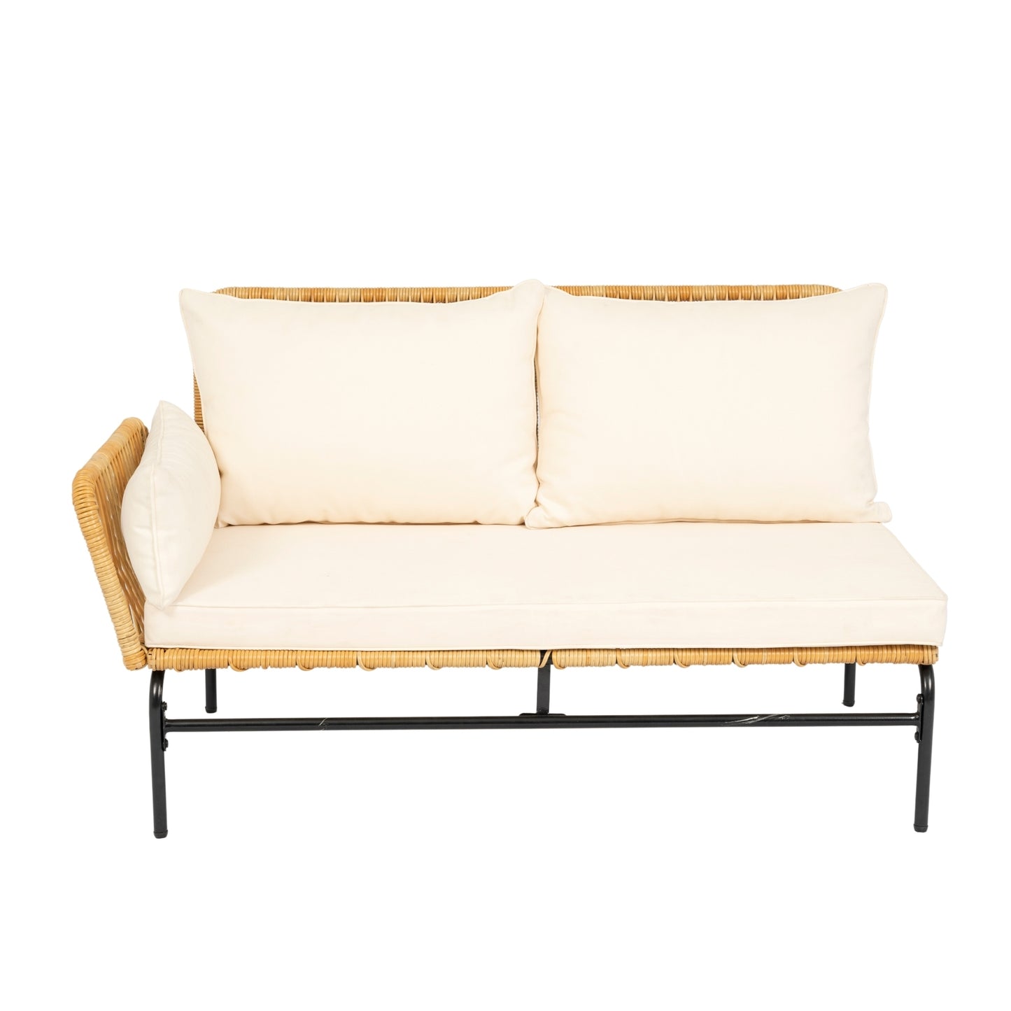 Marcel Modern Natural Wicker Patio Set