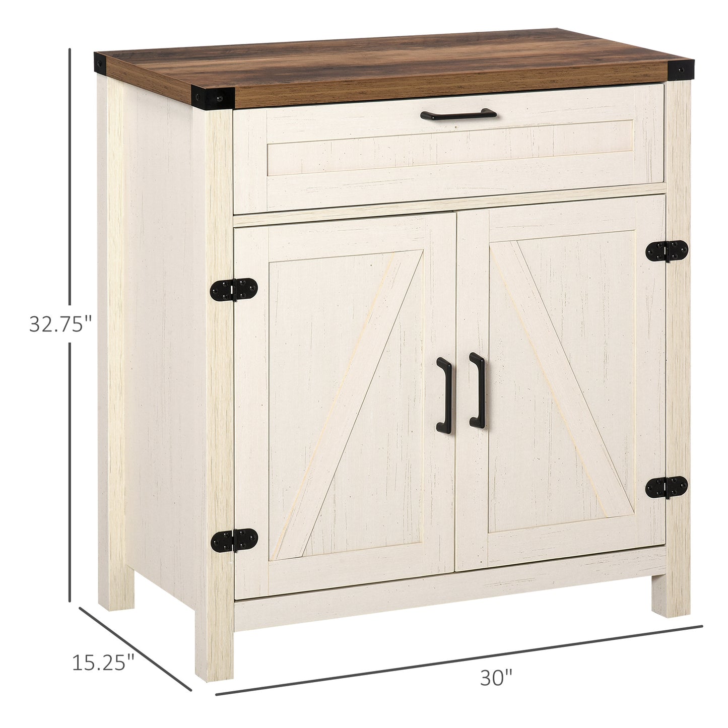 Westport Modern Farmhouse Rustic Sideboard Cabinet