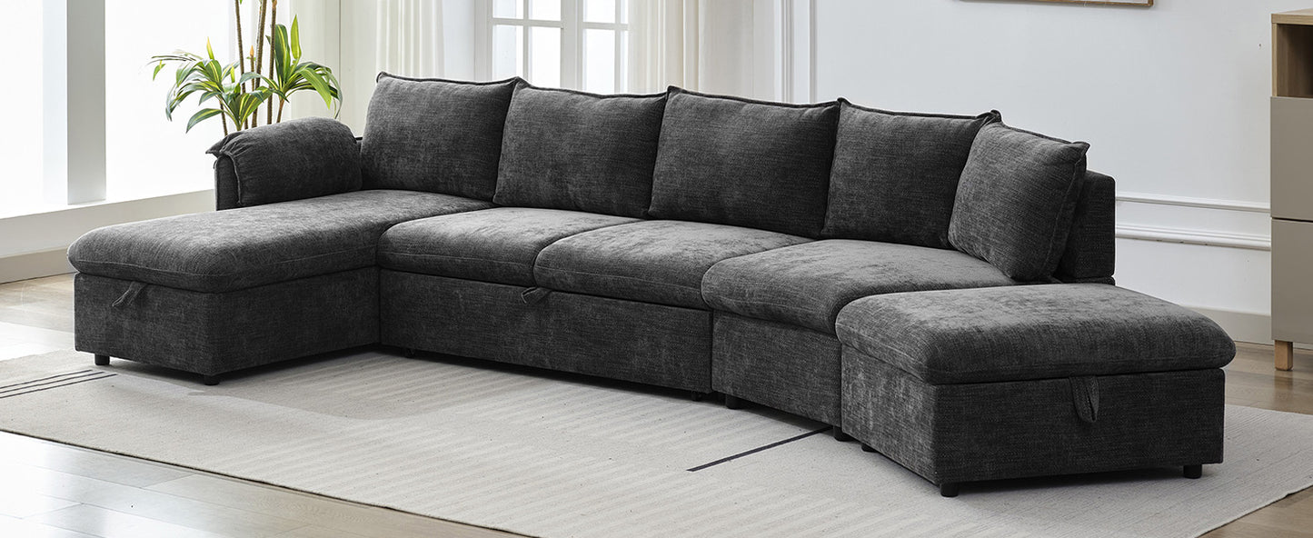Sonoma Modern Pull-out Couch Sectional