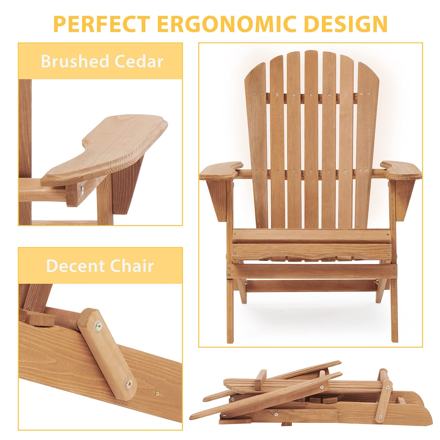Cleo Craftsman Wood Chair Set