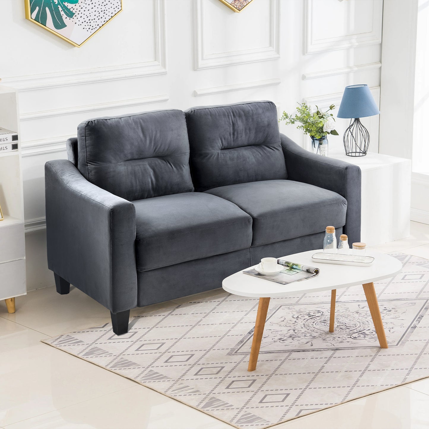 Healdsburg Contemporary Plush Sectional Sofa
