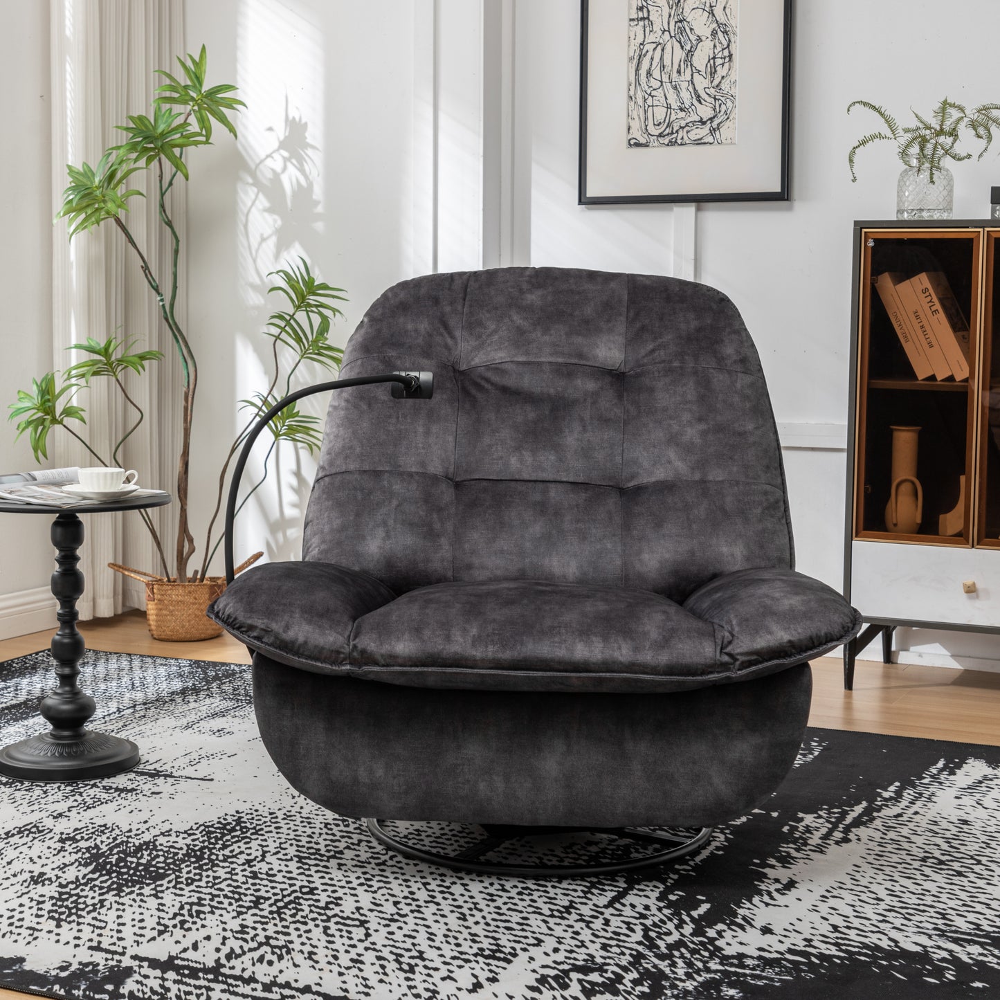 Irvington Modern Velvet Recliner Chair