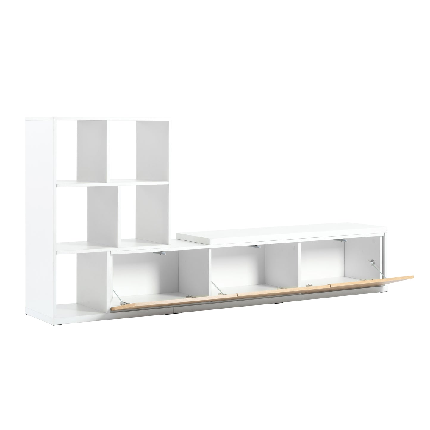 Amity Modern Extendable TV Stand Entertainment Center
