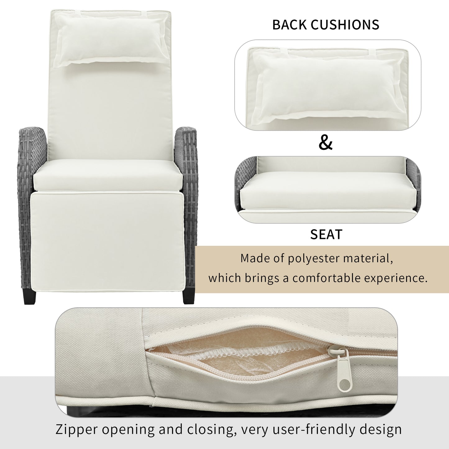 Mission Contemporary Outdoor Auto Lounge Pools Set