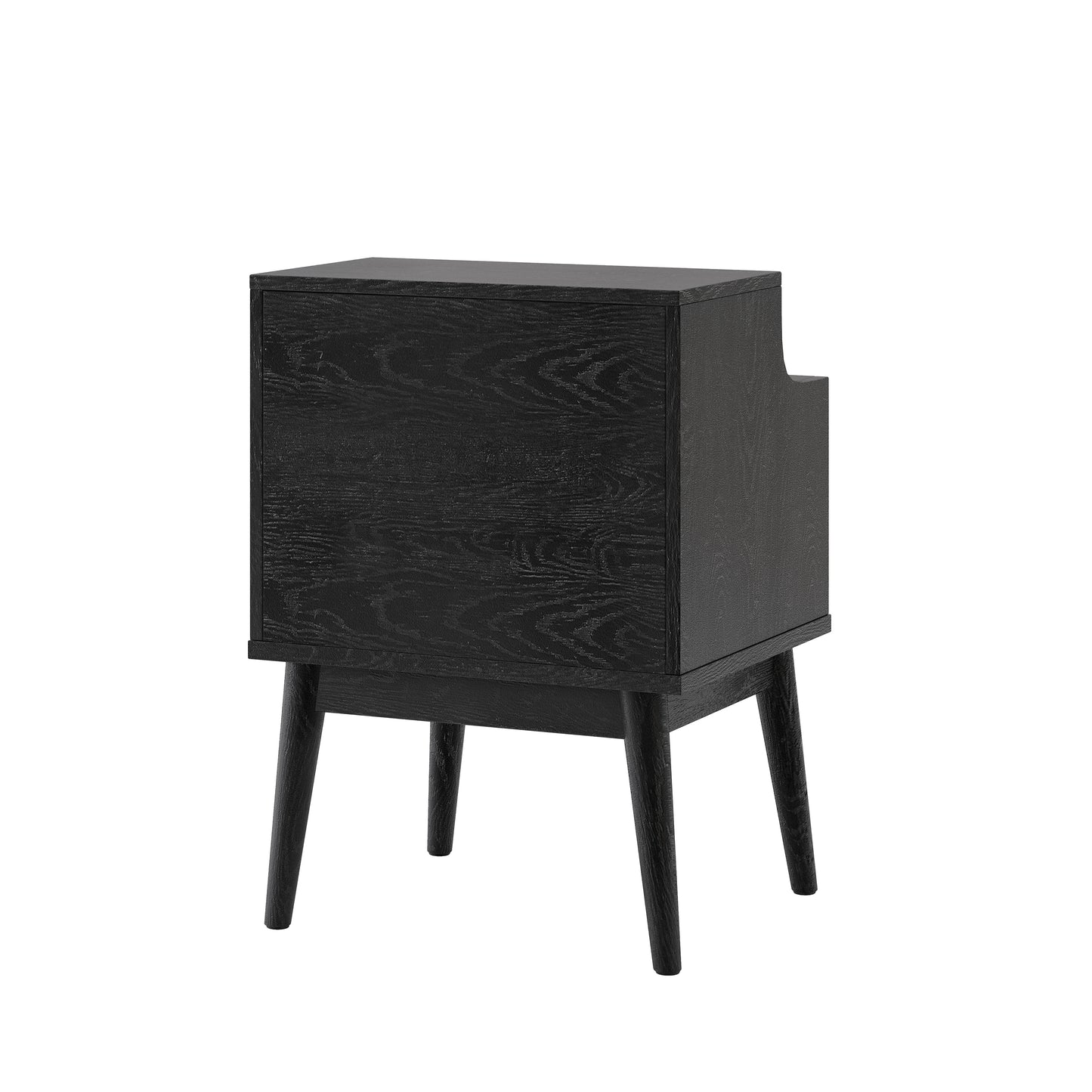 Irvington Contemporary Velvet Drawer Nightstand