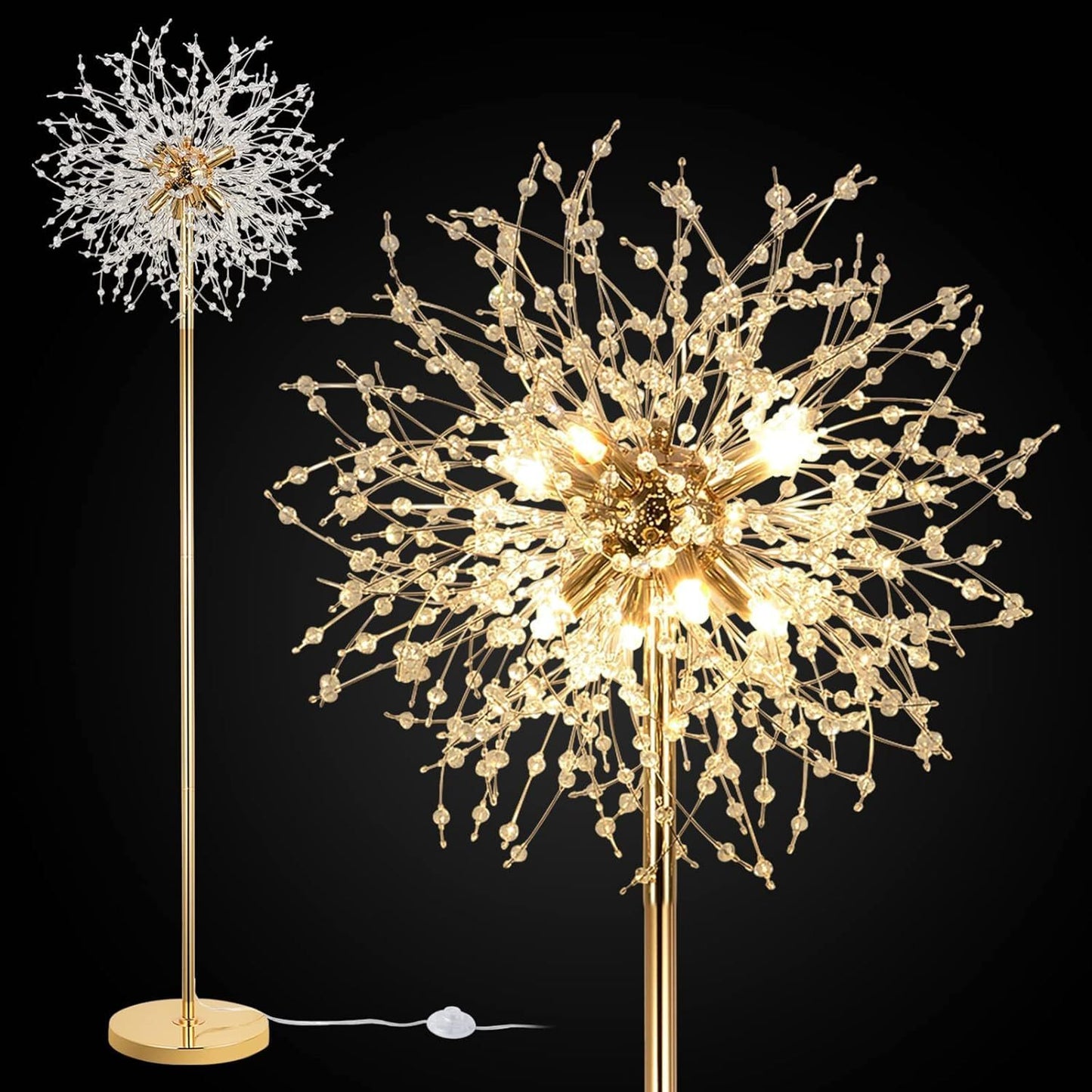 Calista Modern Crystal Floor Lamp