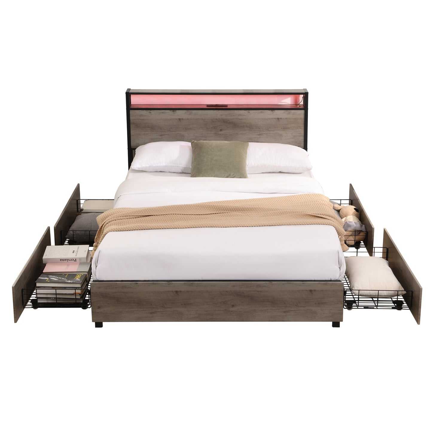 Marcel Modern Storage Full Bed