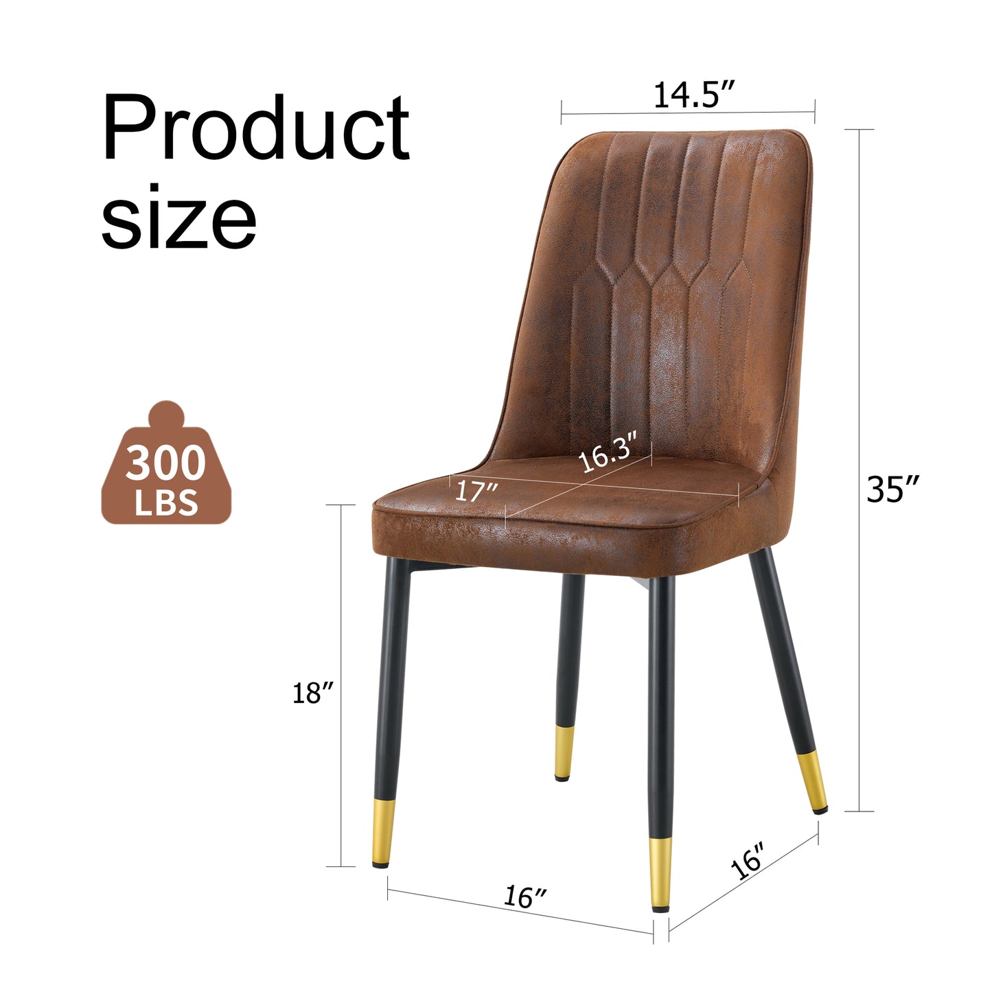 Justo Contemporary Velvet Metal legs Dining Chairs
