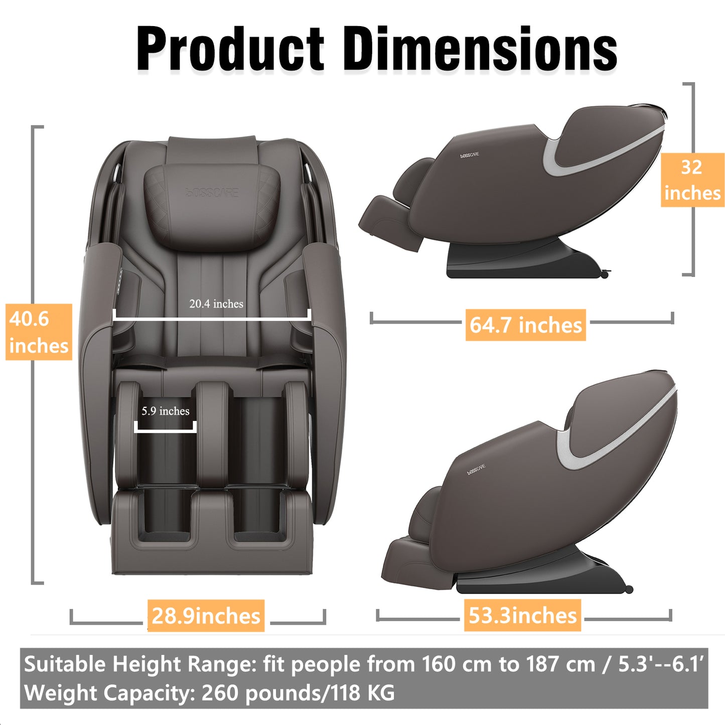 Sonoma Modern Zero Gravity Massage Recliner