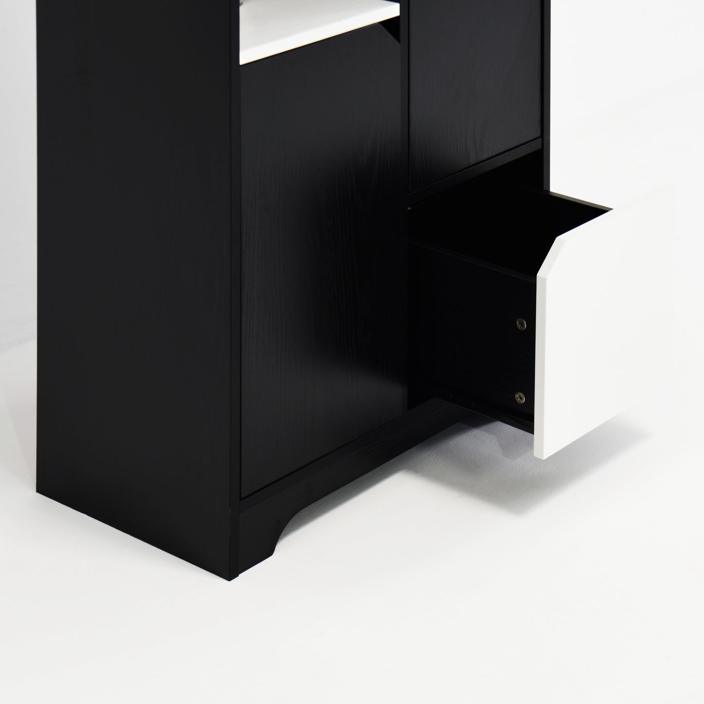 Eda Modern Open Bedroom Storage Cabinet