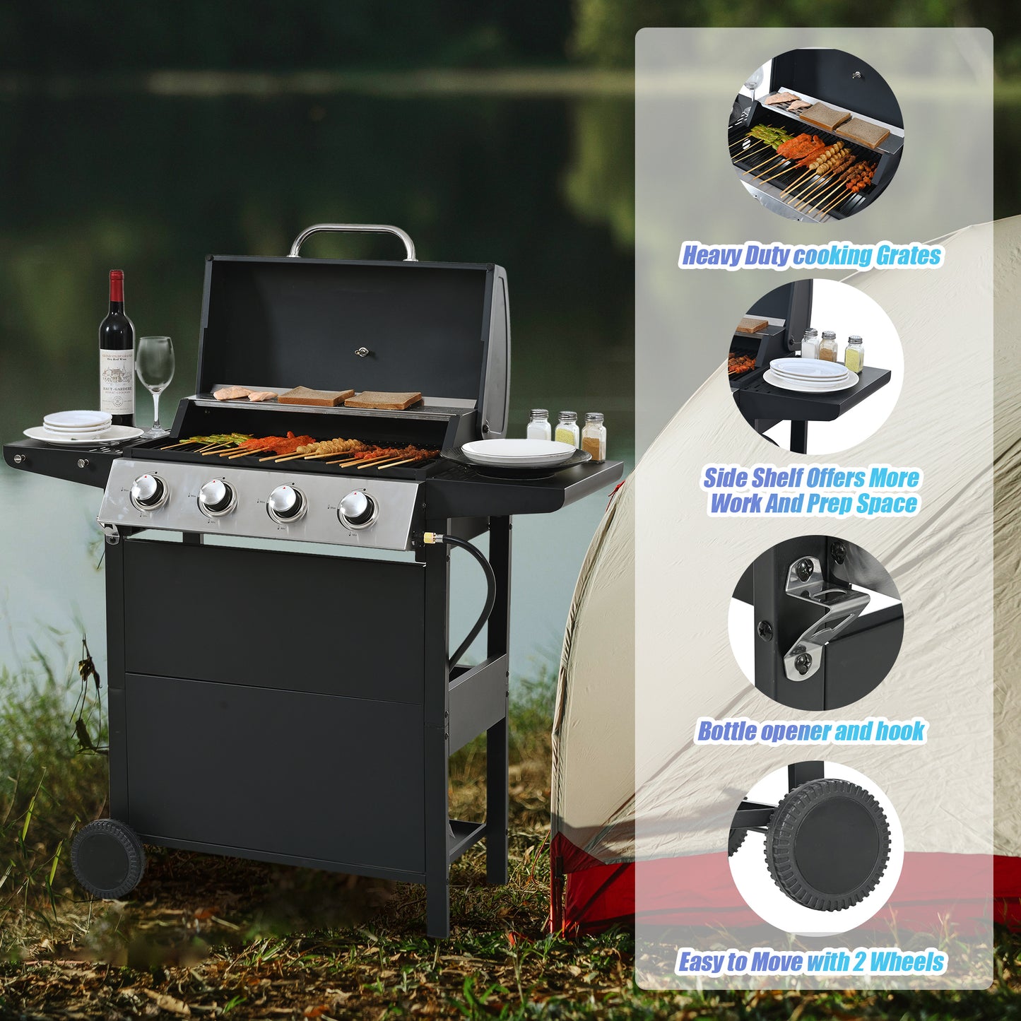 Healdsburg Industrial Gas Grill