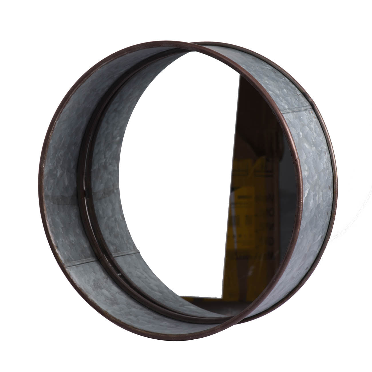 Jiron Industrial Round Metal Planter