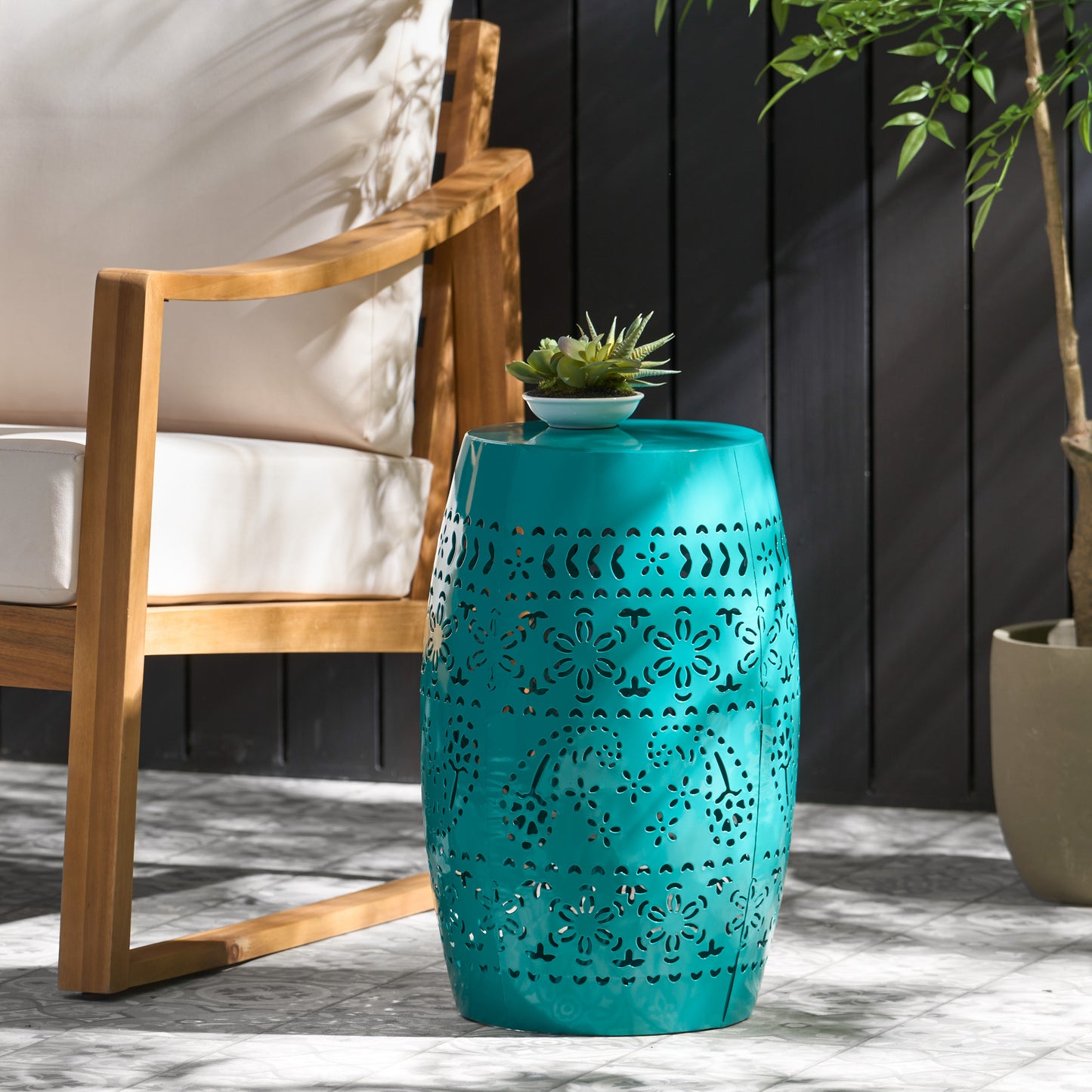 Justo Modern Minimalist Outdoor Side Table
