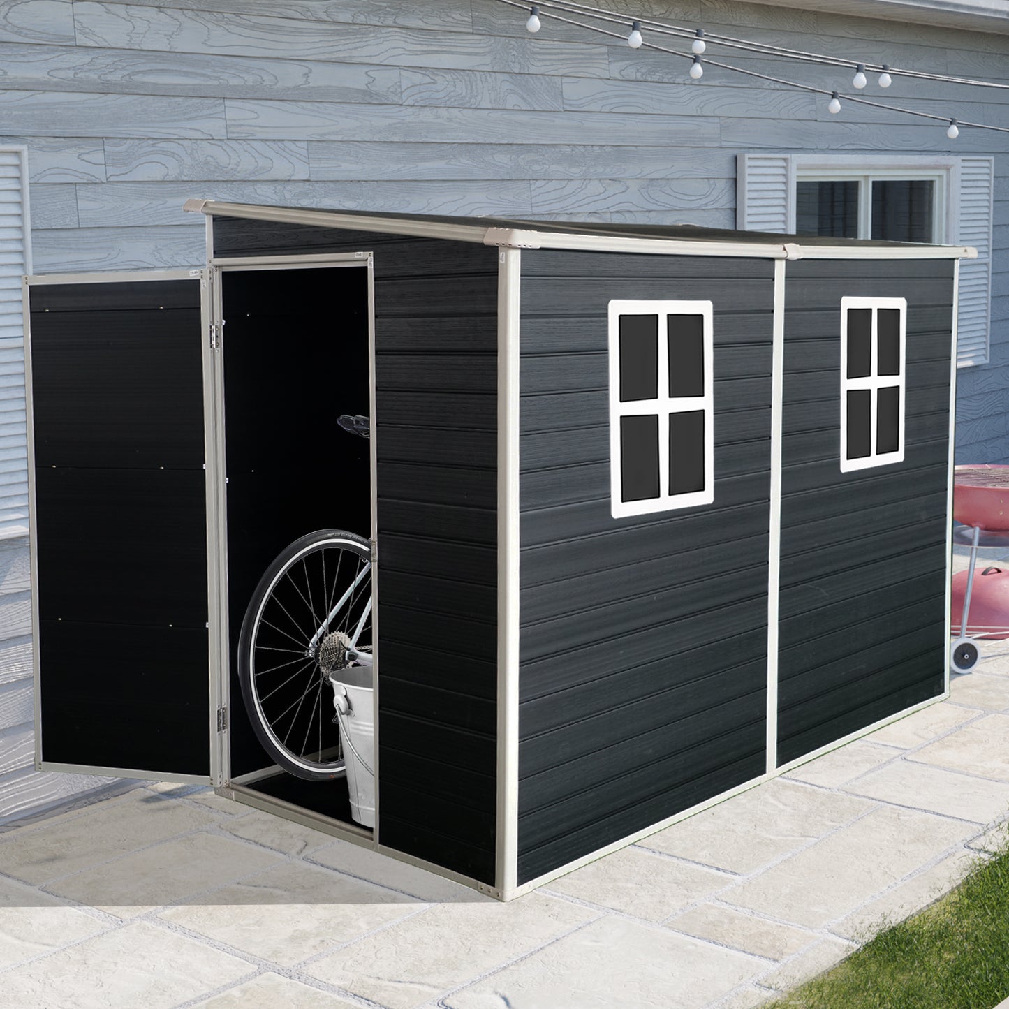 Jiron Contemporary Resin Shed